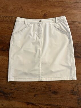 Birdee Sport White Golf Skort Built In Shorts Women’s US 10